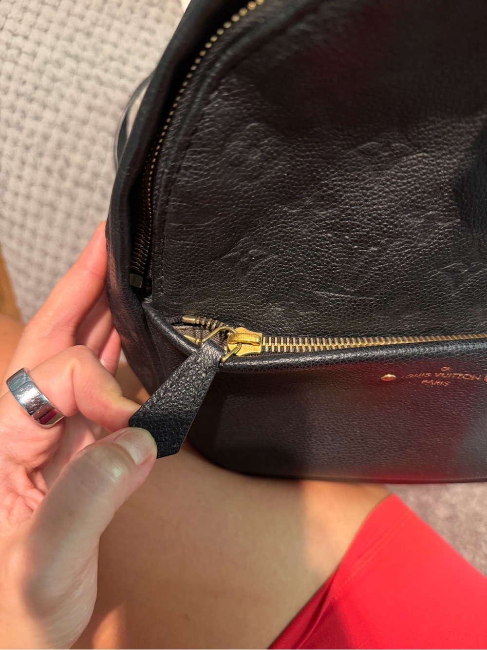 Louis Vuitton Sorbonne Monogram Empreinte Black Backpack - Picture 9 of 13